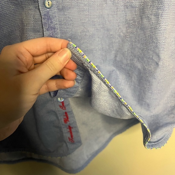 Robert Graham Flip Cuff Embroidered Button Down - Picture 12 of 16